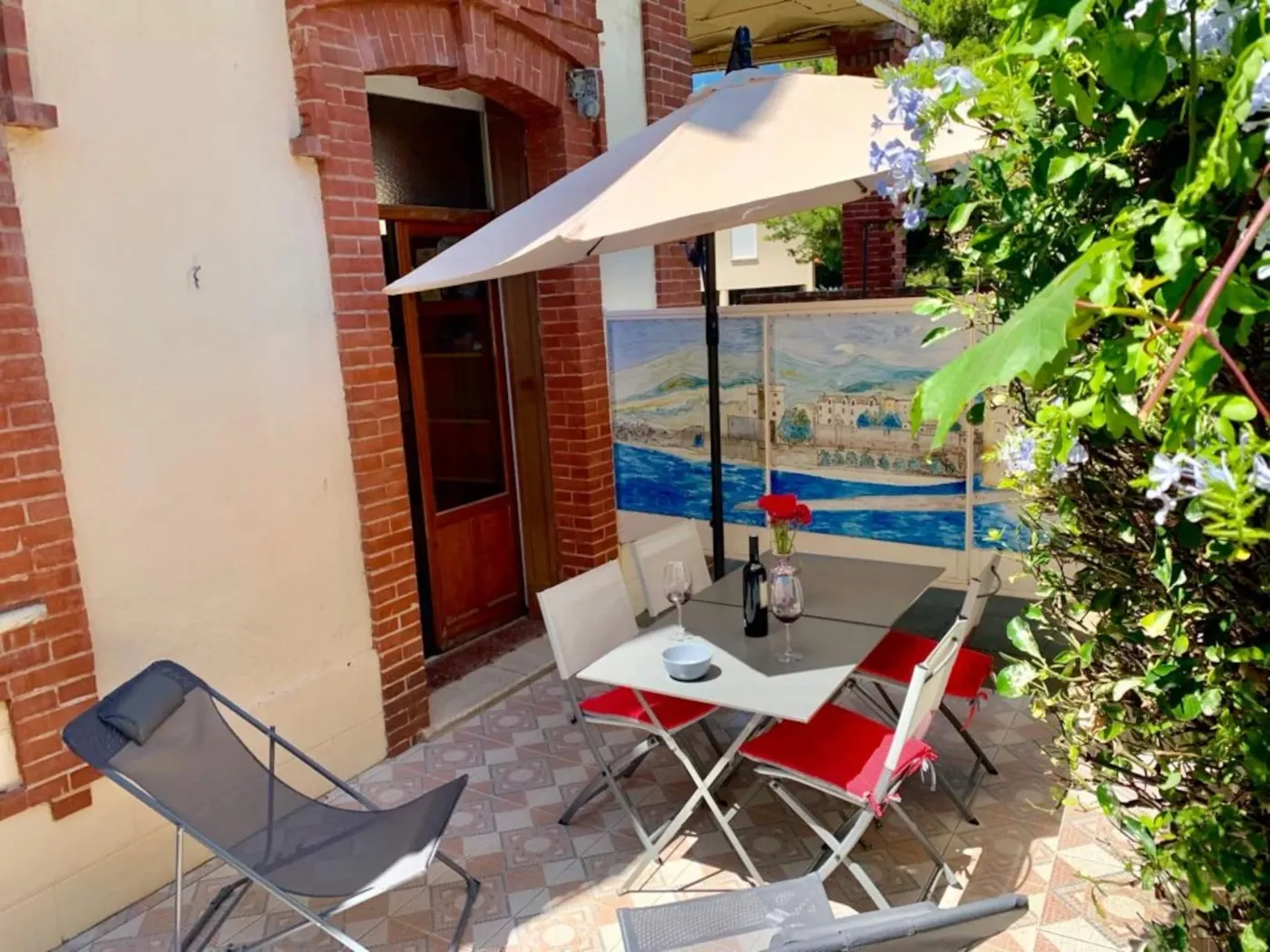 Repas en terrasse